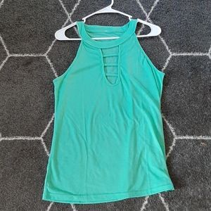 Jade Strappy Keyhole Tank